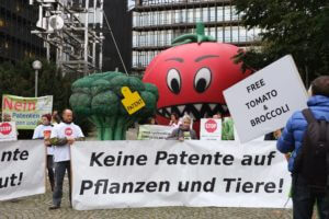 Demo 2015: Keine Patente auf Pflanzen und Tiere, auf Brokkoli und Tomate!